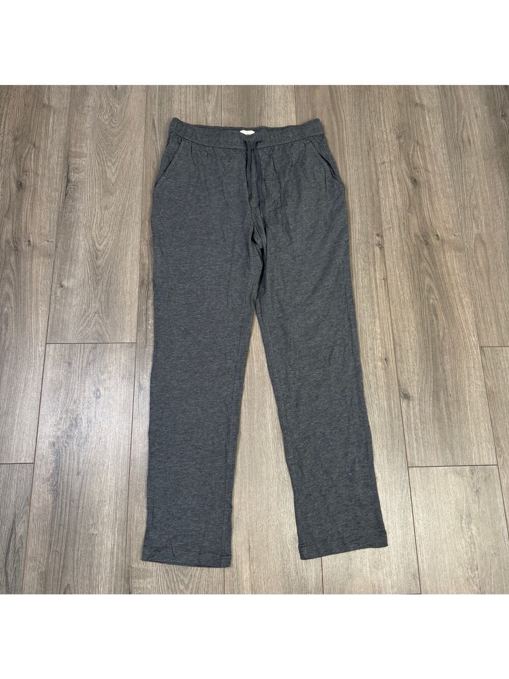 J.Crew Cotton Jersey Blend Pajama Pants Men M Heather Gray Elastic Waist Stretch